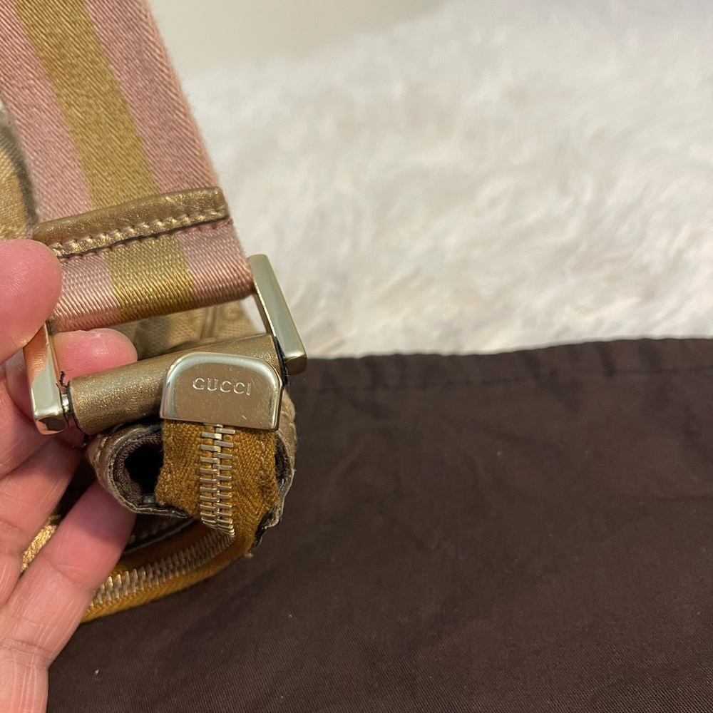 Gucci Beige Monogram Hobo Bag - Picture 8 of 12